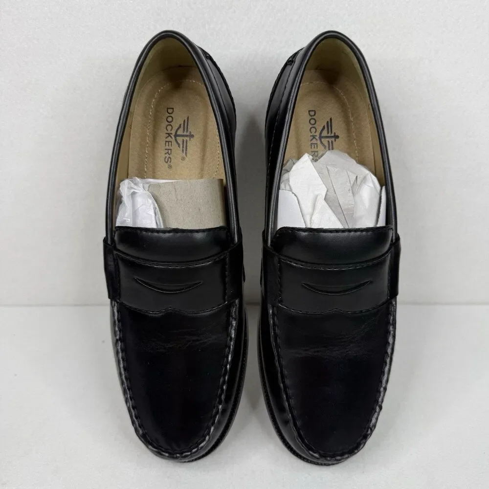 Dockers Colleague Men's Dress Shoes Black 8M 1118 NIB